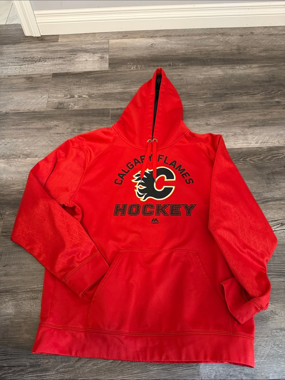 NHL Calgary Flames‎ Red Hockey Hoodie